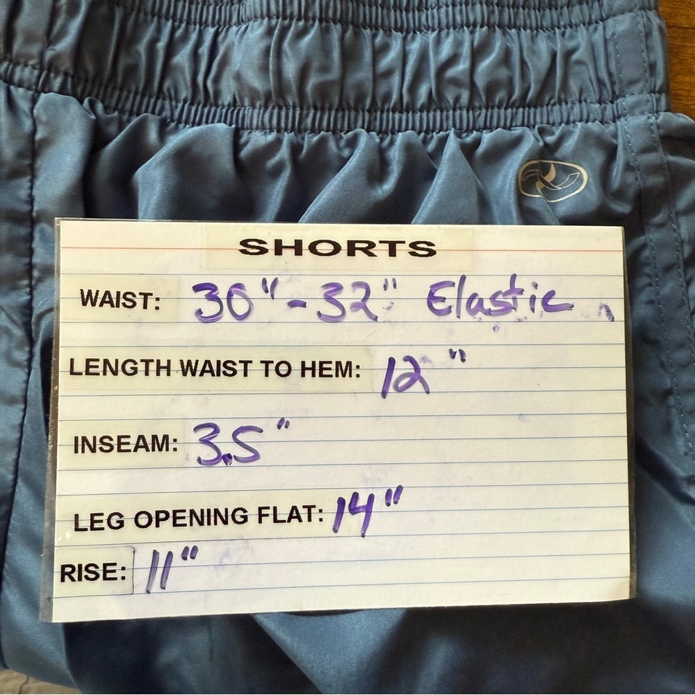 New York Laundry NYL Running Jogging Shorts Women’s Size Large Blue Lined Gym - Picture 8 of 8